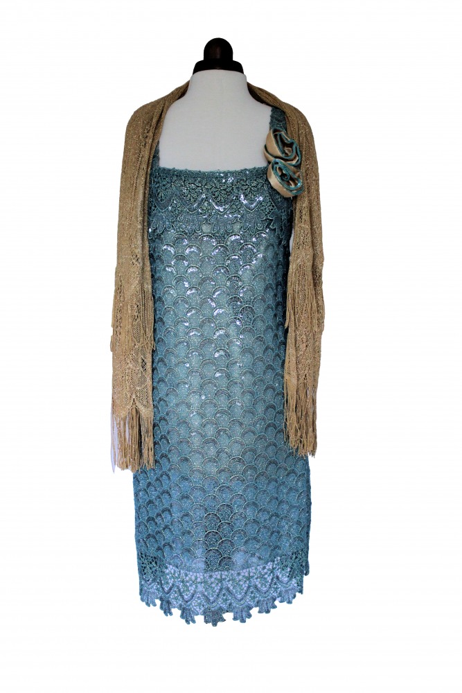 Ladies Deluxe Flapper Charleston 1920s 1930s Costume Size 10 - 12 Image